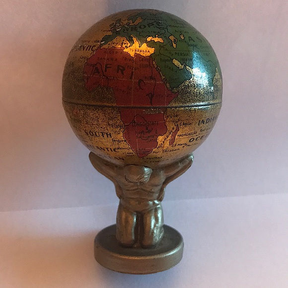 Antique Atlas World Globe Pencil Sharpener Germany - Picture 7 of 13